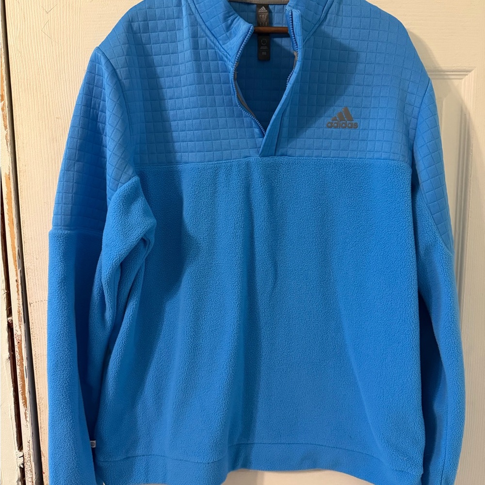 Adidas Quilted Blue Sweatshirt